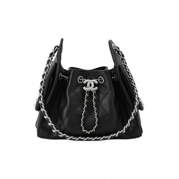 샤넬 25 체인 플랩 미니 숄더백 블랙 AS5631