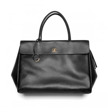 예약접수/샤넬 쇼핑 라지 그레인드 카프스킨 쇼핑백 블랙