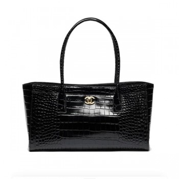 예약접수/샤넬 26S 쁘띠 카바스 크로커다일 토트백 블랙