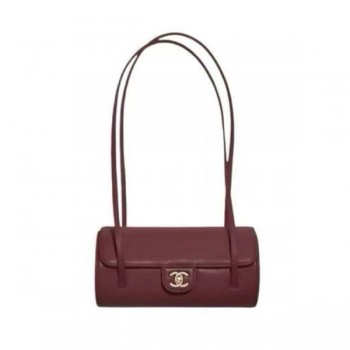 예약접수/샤넬 클래식 스몰 플랩 유광 그레인드 카프스킨 숄더백 버건디