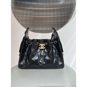 샤넬 25 체인 플랩 미니 숄더백 AS5631 블랙골드