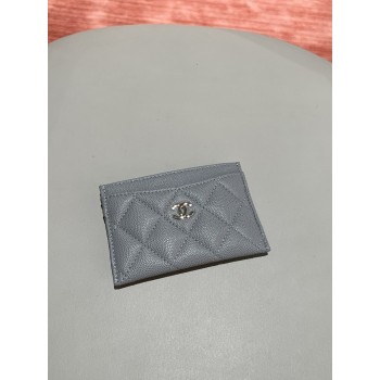 샤넬 클래식 카드홀더 AP0213 캐비어 카드지갑 그레이