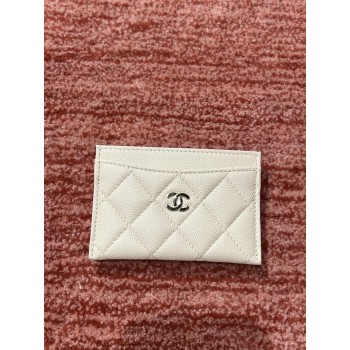 샤넬 클래식 카드홀더 AP0213 캐비어 카드지갑 베이지