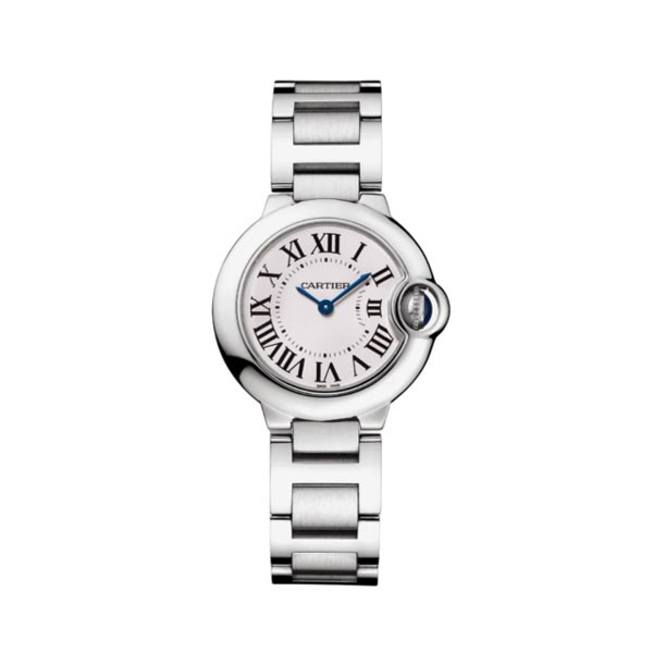 까르띠에 발롱블루 28미리 화이트다이얼 스틸 브레이슬릿 (AF)
