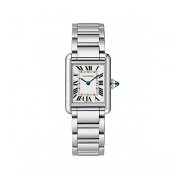 까르띠에 탱크머스트 스몰 화이트다이얼 스틸브레이슬릿 22MM (AF)