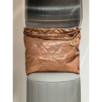샤넬 22 퀼팅 체인 쇼핑 토트 숄더백 미디움 AS3261