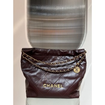 샤넬 22 퀼팅 체인 쇼핑 토트 숄더백 미디움 AS3261