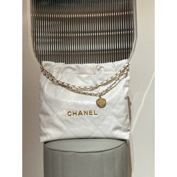샤넬 22 퀼팅 체인 쇼핑 토트 숄더백 미디움 AS3261