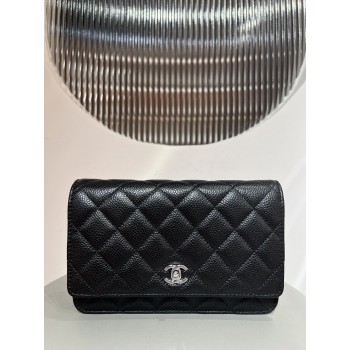 샤넬 클래식 퀼팅 WOC 체인 숄더 크로스백 AP0250