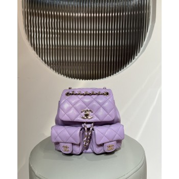 샤넬 듀마 스몰 투포켓 백팩 AS3787 체인 백팩