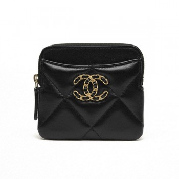 샤넬 19 코인 퍼스 카드지갑 AO2086 지퍼 미니지갑