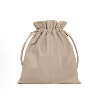 셀린느 크리스탈 파우치 골드 마감 드로스트링 양가죽 핸드백 123662J79