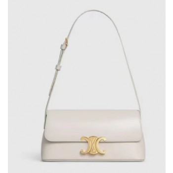 셀린느 로고 골드 장식 가죽 크로스 숄더백 120553BF4