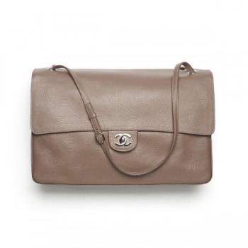 예약접수/샤넬 클래식 라지 쇼핑 그레인드 카프스킨 토트백 브라운 골드메탈