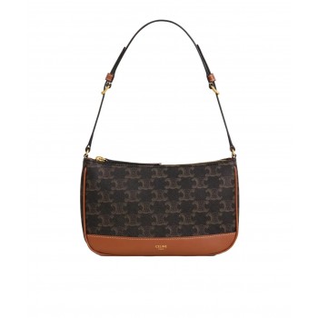 셀린느 트리옹프 캔버스 토트백 브라운 119412BZJ