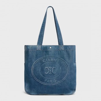 셀린느 카바스 데님 토트백 라지 122462GTB