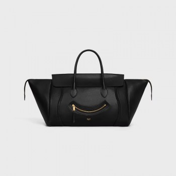 셀린느 스마일링 뉴 러기지 미디엄 램스킨 숄더백 123693GW2