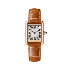 까르띠에 탱크루이 22mm 로즈골드 브라운스트랩 (AF)