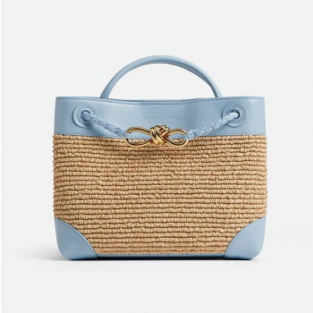 보테가베네타 Andiamo 나일론 라피아 숄더백 827478V5GX19372