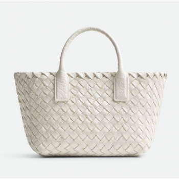 보테가베네타 717712V2H519009 악어가죽 미니 카바트 토트백 여성 가방