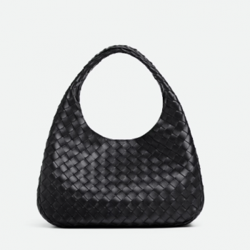 보테가 베네타 스몰 캄파나 인트레치아토 램스킨 숄더백 854248