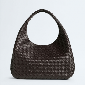 보테가 베네타 라지 캄파나 인트레치아토 램스킨 숄더백 844250