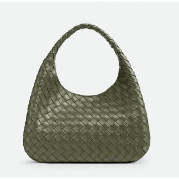 보테가 베네타 미디엄 캄파나 인트레치아토 램스킨 숄더백 844249