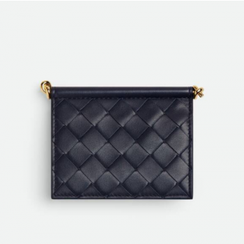 보테가 베네타 솔스티스 인트레치아토 카프스킨 카드지갑 명함지갑 810596