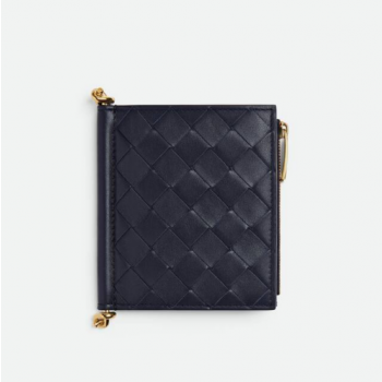 보테가 베네타 솔스티스 인트레치아토 카프스킨 반지갑 788055