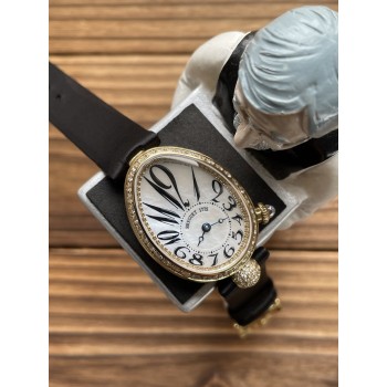 브레게 퀸 오브 나폴리 화이트골드 다이아 베젤 실크 (ZF)