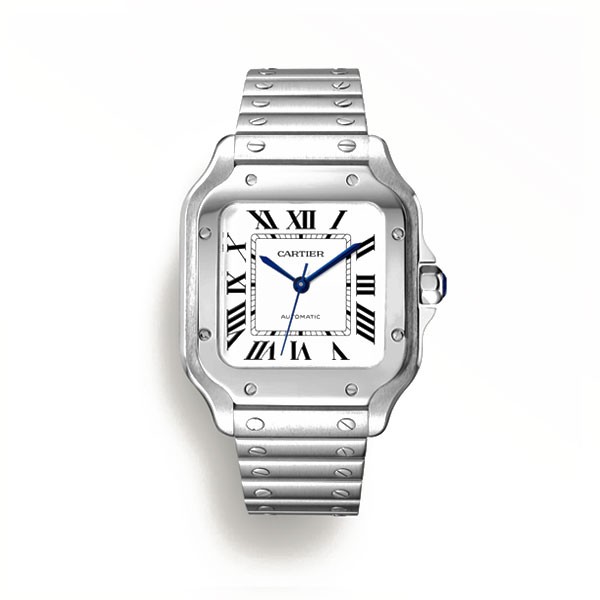 까르띠에 산토스 40MM 2018 스틸 화이트다이얼 브슬(BV)