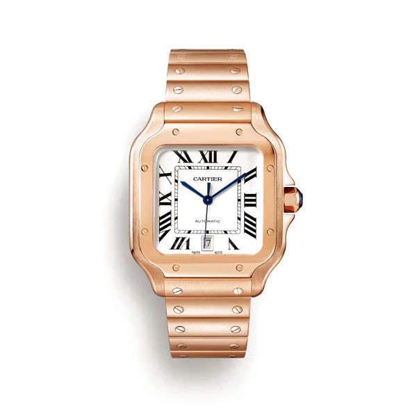 까르띠에 산토스 40MM 라지 2018 로즈골드 스마트링크브레이슬릿(BV)