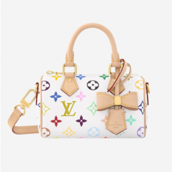 루이비통 M13391 무라카미 타카시 나노 스피디 멀티컬러 블랑 여성 핸드백 (모나리자공장)