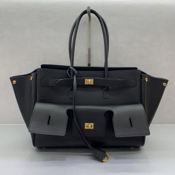 발렌시아가 벨에어 미디엄 토트백 78989 카프스킨 숄더백