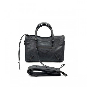 발렌시아가 르 시티 미니 토트백 084228 램스킨 숄더 모터백