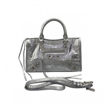 발렌시아가 르 시티 스몰 토트백 084669 램스킨 숄더 모터백