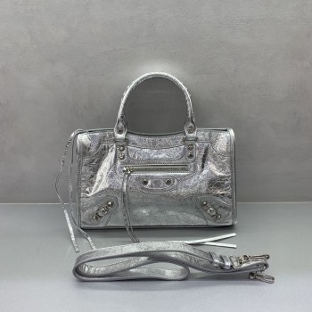 발렌시아가 르 시티 미디엄 토트백 084669 램스킨 숄더 모터백