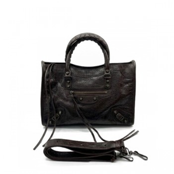 발렌시아가 르 시티 스몰 토트백 084669 램스킨 숄더 모터백