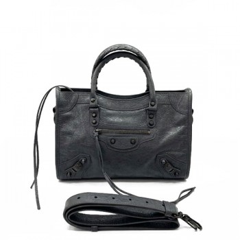 발렌시아가 르 시티 스몰 토트백 084669 램스킨 숄더 모터백