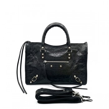 발렌시아가 르 시티 스몰 토트백 084669 램스킨 숄더 모터백