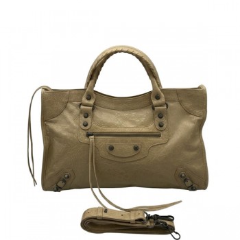 발렌시아가 르 시티 미디엄 토트백 115748 램스킨 숄더 모터백 빅사이즈