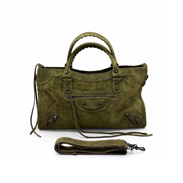 발렌시아가 르 시티백 미디움 카키 797786