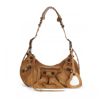 발렌시아가 르 카골 라지 반달 호보백 가죽 숄더 크로스백 빅사이즈