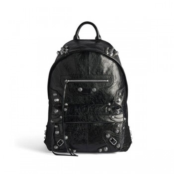 발렌시아가 르 카골 스터드 백팩 가죽 더블 숄더백