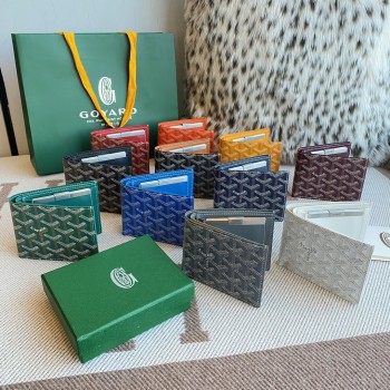 고야드 장지갑 슬림 카드수납 남녀공용 고야딘 캔버스 명품지갑