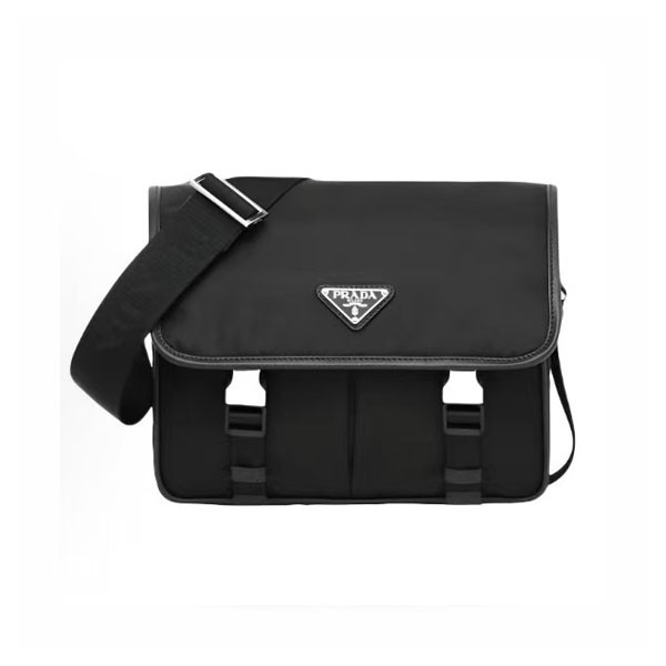 프라다 2VD769 리나일론 사피아노 가죽 메신저백 크로스백
