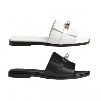 에르메스 줄리아 카프스킨 페르마브라스 하드웨어 샌들 주문제작 5~7일 (JD)