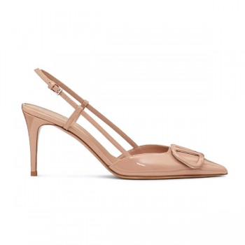 발렌티노 가라바니 V로고 시그니처 슬링백 펌프스