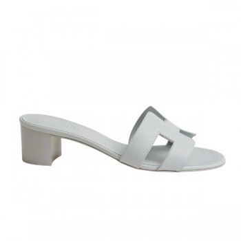 에르메스 오아시스 앱송 레더 샌들 블루 글레이셔